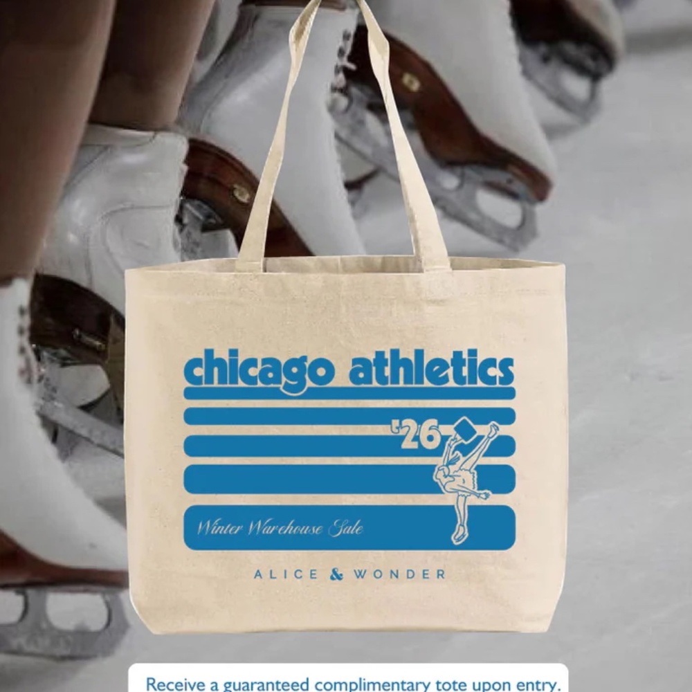 💕2 for $15💕 Alice & Wonder Chicago Athletics Warehouse Sale Canvas Tote